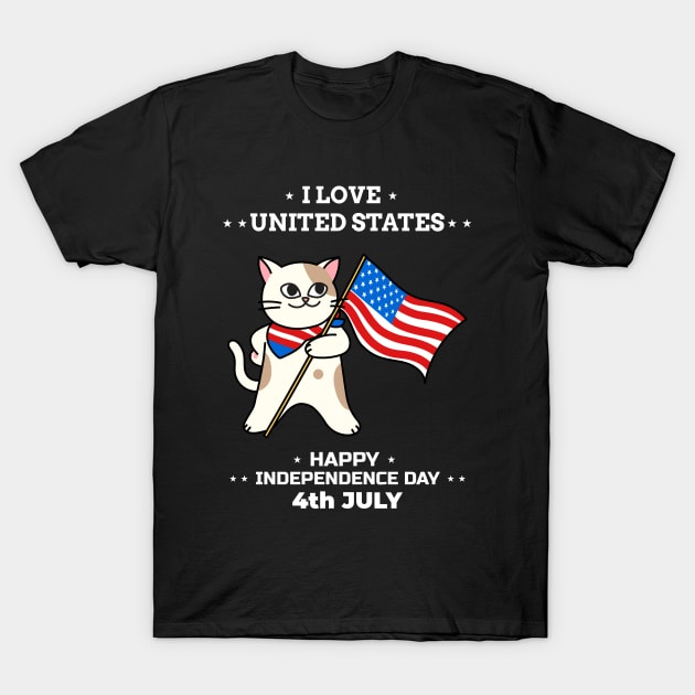 4th July USA Independence Day T-Shirt by MONMON-75